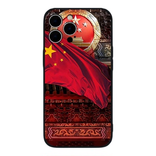 红色五星适用于iPhone17ProMax新款手机壳苹果16Pro液态硅胶保护壳iPhone15防摔中国全包壳党苹果14/iPhone13