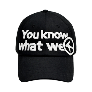 4AM You know what we for原创标语设计刺绣鸭舌帽百搭男女棒球帽