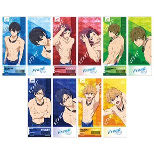 漫序正版free男子游泳部动漫周边镭射票七濑遥橘真琴松冈凛叶月渚