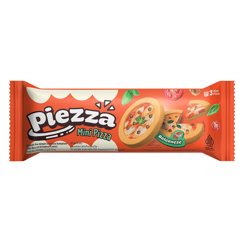印尼进口Piezza即品迷你披萨饼干