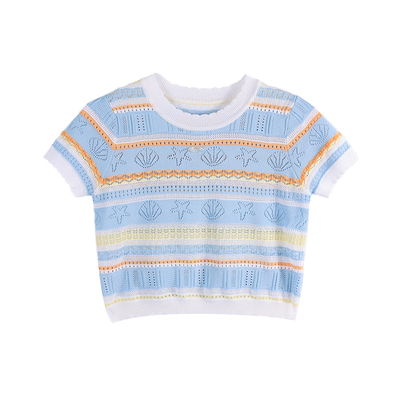 BarryBanny女童海洋短袖圆领T恤