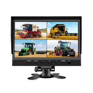 四路高清夜视监控货车记录仪两路24V收割机半挂铲车挖机倒车影像