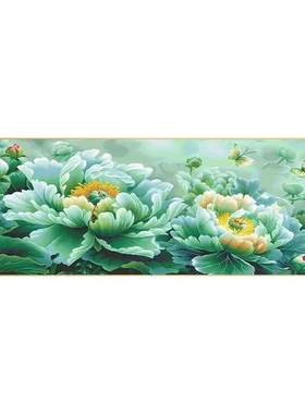 卧室5d钻石画花开富贵满钻