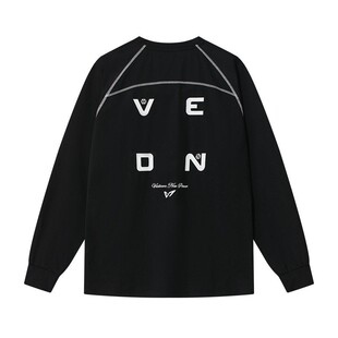 维动逆流运动长袖男速干美式投篮服健身t恤训练跑步透气圆领上衣V