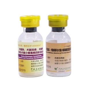 中牧犬四联疫苗自打整盒10支宠物狗狗预防犬瘟细小犬副流感狂犬