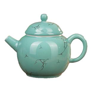【西泠印象】绿松釉手工文人壶茶杯盖碗品茗泡茶小茶壶商务伴手礼