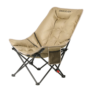 高背月亮椅躺椅折叠午休椅靠椅折叠椅子午睡阳台办公室考研懒人椅