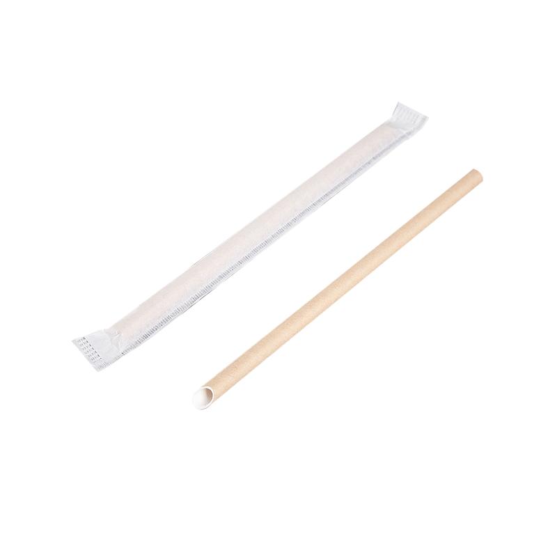一次性纸质环保果汁牛皮纸吸管