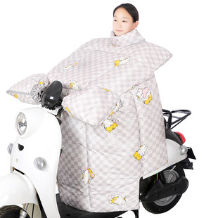 电动车挡风被冬款双面防水电瓶车加绒加厚加大加宽春秋厚款防风罩
