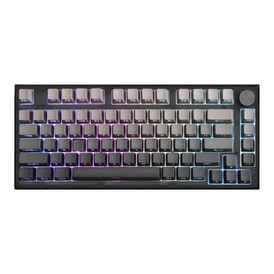 腹灵MK750微尘侧刻渐变键盘
