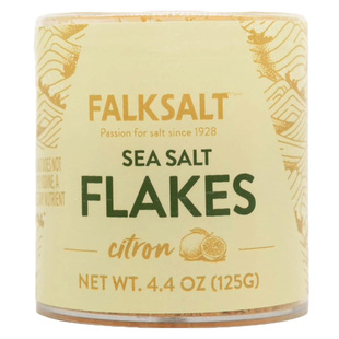 塞浦路斯FALKSALT福克天然柠檬味海盐晶片调味料金字塔形瑞典商用