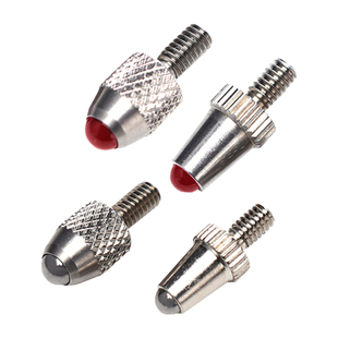 百分表测头钨钢/合金/红宝石螺纹M2.5塑钢表头千分表头高度规测针