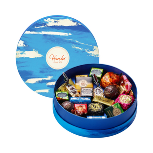 【新年礼物】Venchi混合黑巧克力圆形礼盒进口高端零食生日送礼