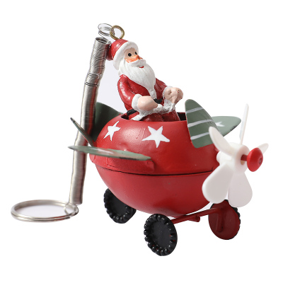 圣诞铁艺飞机雪人老人挂件圣诞节