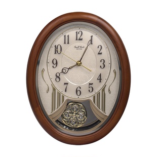 RHYTHM丽声日本静音挂钟客厅家用2026新款轻奢简约创意时钟挂表墙