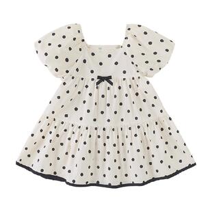 女童波点连衣裙夏季3一岁宝宝夏装裙子小女孩童装5儿童公主裙夏天