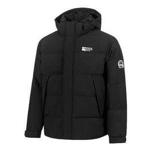 乔丹运动羽绒服男款2025冬季新款连帽拼色轻便保暖外套官方棉服