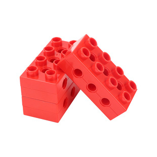 机械齿轮积木大颗粒9656配件红梁齿轮十字轴涡轮套装教具散件玩具