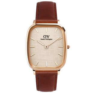 【新品】DW方圆表 风度系列男表方形商务腕表送男友手表轻奢礼物