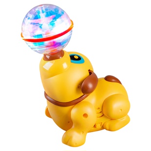 电动小狗婴儿玩具练习抬头会唱歌会跳舞的顶球益智宝宝2追视玩具3