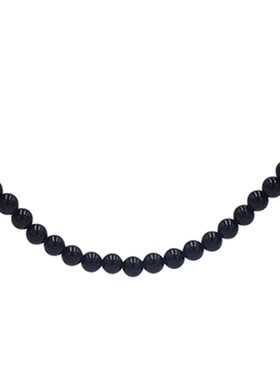 PAUSAANNs925黑玛瑙天然石项链