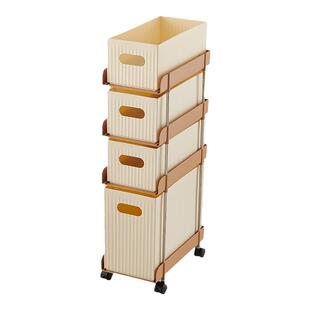 小推车置物架桌下收纳架可移动办公室储物柜夹缝书柜缝隙收纳神器