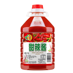 超值甜辣酱5斤大桶装商用批发家用拌面酱意面酱手抓饼火锅烧烤