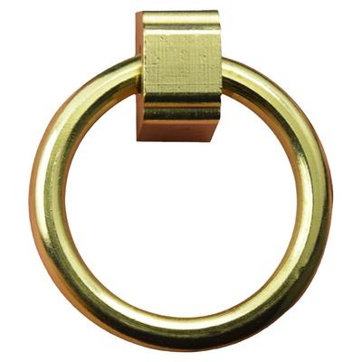 中式仿古铜环圈单孔抽屉柜门拉手