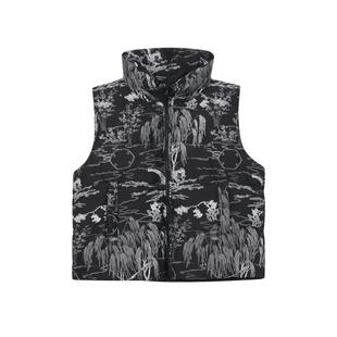 JNBY/江南布衣冬季羽绒马甲女无袖立领宽松休闲通勤外套5M9C10910