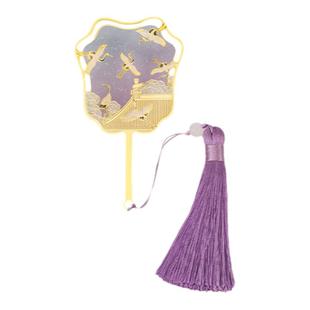 朱炳仁铜 瑞鹤呈祥书签毕业礼物金属中国风创意伴手礼文创