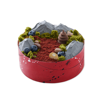 派悦坊杨梅荔枝红丝绒蛋糕微景观