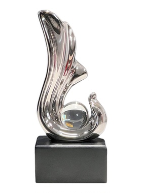 轻奢高档风生水起酒柜摆件