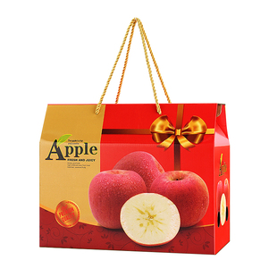 高档苹果包装盒礼盒10斤冰糖心红富士丑苹果礼品盒水果空盒子纸箱