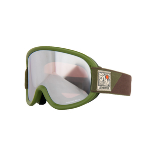 日本进口SWANS竞技滑雪镜超强2倍防雾银色镜面蓝护目镜24新v4系列