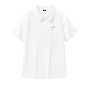 名创优品冰丝短袖t恤女2026新款夏天速干防晒衣服女士正肩polo衫D