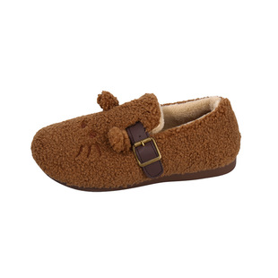 老北京布鞋女士棉拖鞋包跟秋冬季加绒带后跟软底月子鞋毛毛棉鞋