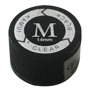 新款卡姆皮头九球台球杆美式大头皮头13,14mm杆头 桌球杆用品枪头