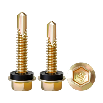 沪心外六角钻尾螺丝自攻自钻燕尾丝铁皮钢板彩钢瓦螺丝钉M4.8M5.8