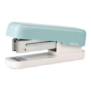 得力订书机学生专用订书器办公专用大号订书机手握式装订机高颜值小号家用钉书机订书针便携省力办公用品