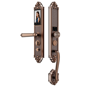 别墅双开门大门智能门锁2026新款防盗门指纹锁人脸识别家用电子锁