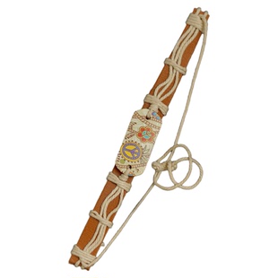 Vintage古着Bohemian woven leather复古手链