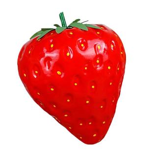 仿真水果蔬菜大草莓假草莓橱柜门店铺装饰孩子拍摄道具表演道具