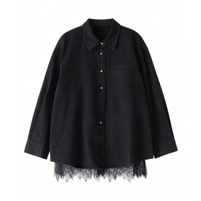 城际牧野廓形中性风长袖衬衫女