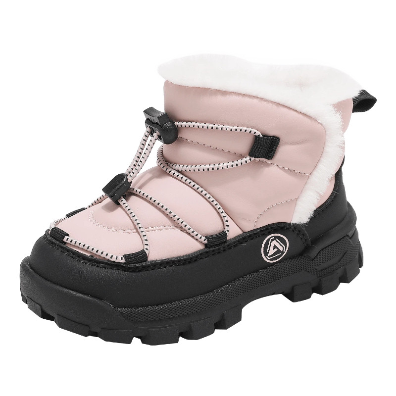 abckids儿童雪地靴加绒保暖