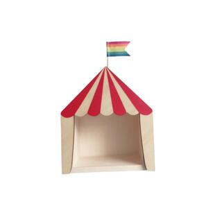 INS爆款马戏团小木屋房子置物架摆件挂饰收纳盒儿童房间装饰墙饰