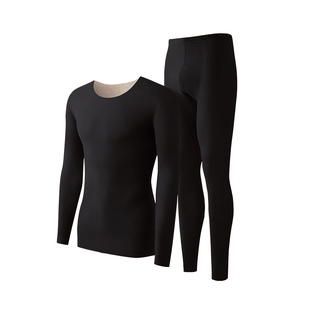 有棵树含羊绒蚕丝保暖内衣男士秋衣秋裤套装德绒加厚发热青少年男