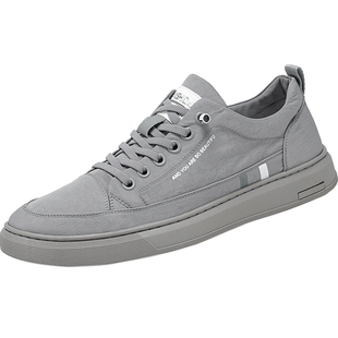 男鞋帆布板鞋夏季透气一脚蹬男款休闲板鞋老北京布鞋男士工作鞋子