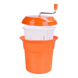 蔬菜甩干机商用沙拉甩干器厨房用脱水机多用途大号手动果蔬甩水器