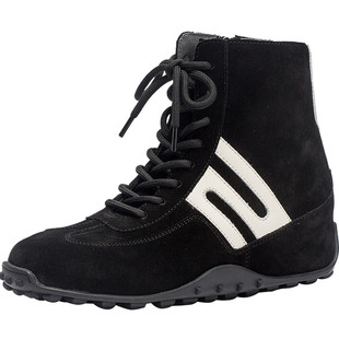 CDF女鞋2025秋冬新款时尚潮流真皮拳击鞋内增高简约休闲靴