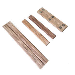 齐岳磁性镇纸实木磁条国画书画毛毡专用强磁铁长条磁吸